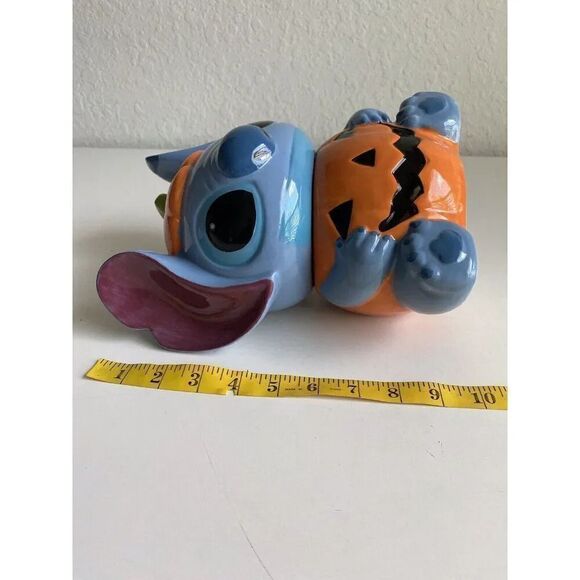 Disney Pumpkin Stitch Halloween Cookie Jar 2022 Stitch from Lilo & Stitch NEW - Picture 8 of 8